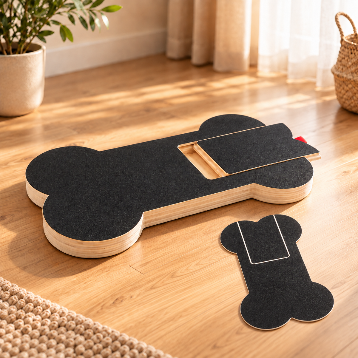 Dog Nail Scratch Board with Treat Box