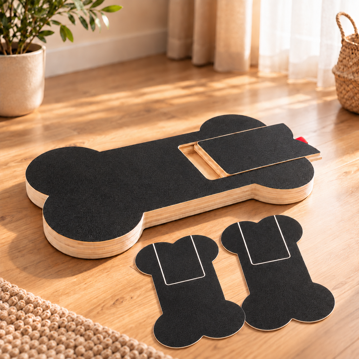 Dog Nail Scratch Board with Treat Box