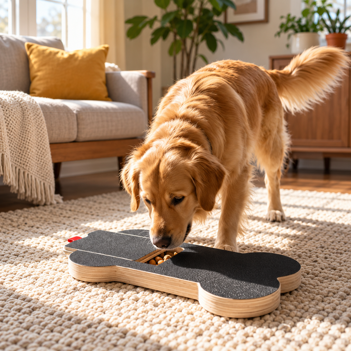 Dog Nail Scratch Board with Treat Box